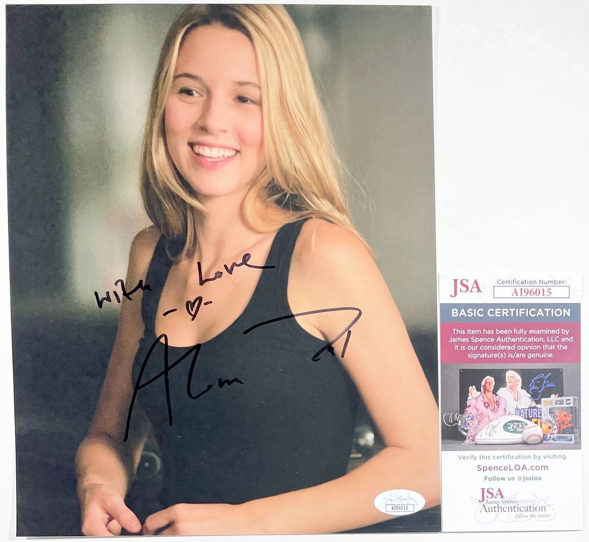 Alona Tal Signed Supernatural 8x10 Photo C Autograph Jo Harvelle JSA COA