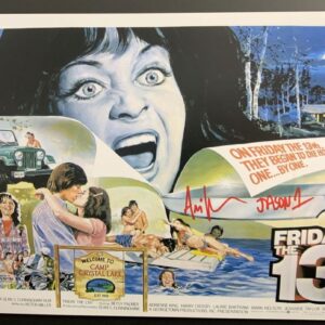 Ari Lehman Signed Friday The 13th 11x17 Poster C Autograph Jason BAS COA
