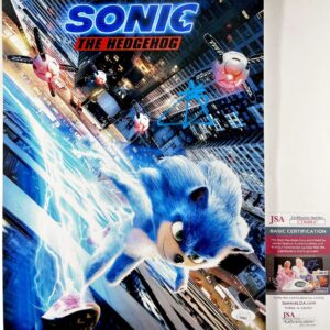 Ben Schwartz Signed Sonic The Hedgehog 11x14 Photo Authentic Autograph JSA COA