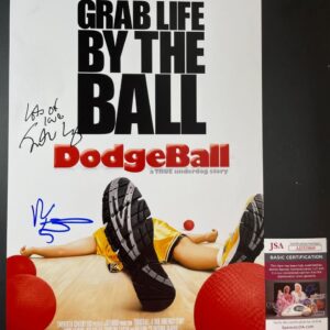 Ben Stiller & Justin Long Dual Signed Dodgeball 11x17 Poster Autographed JSA COA