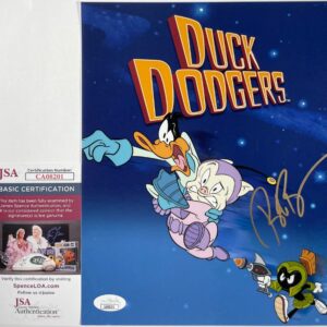 Bob Bergen Signed Duck Dodgers 8x10 Photo Autograph Space Cadet JSA COA