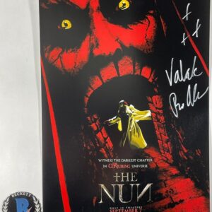 Bonnie Aarons Signed The Nun 11x17 Movie Poster C Autograph Valak JSA COA