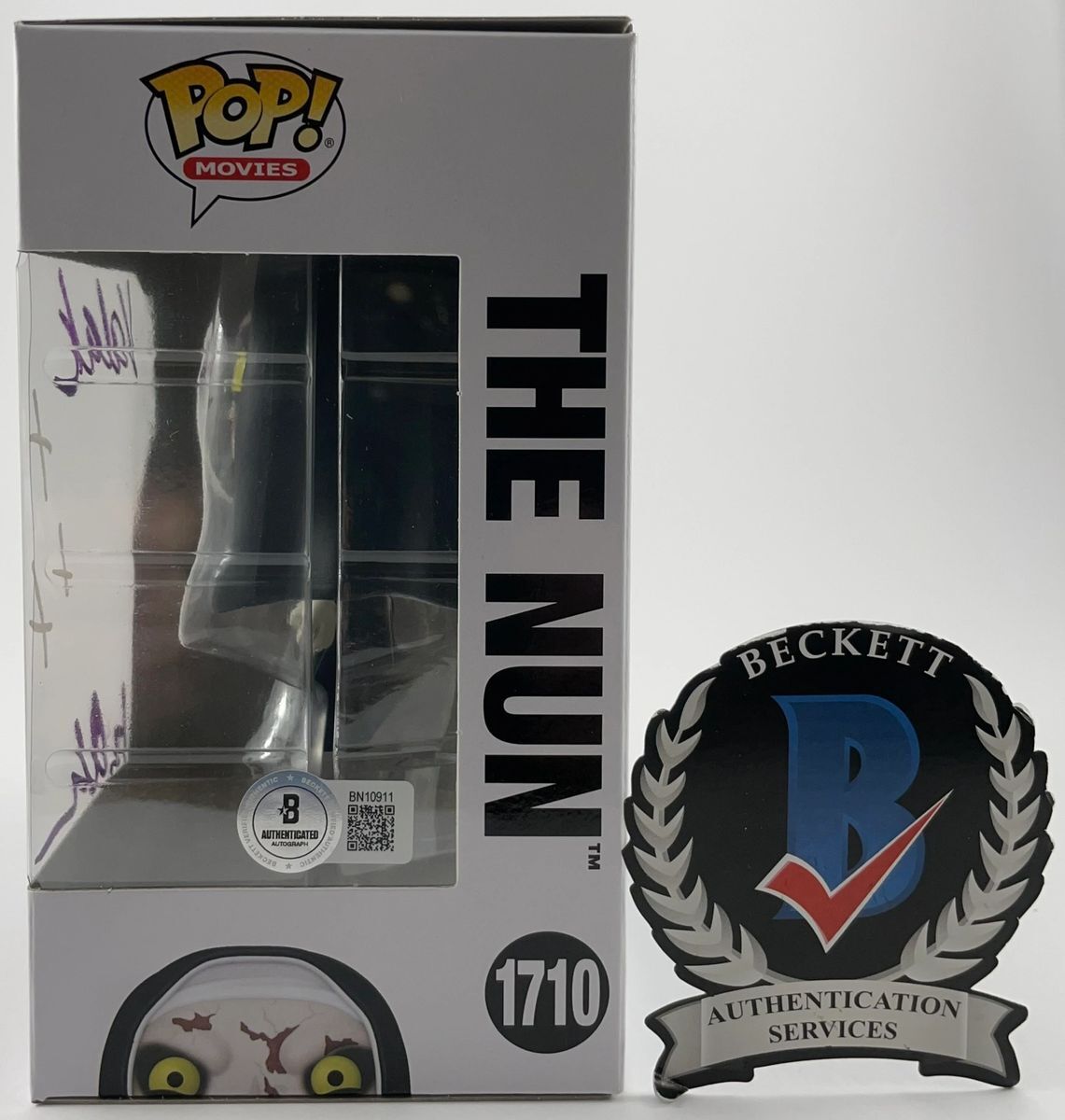 Bonnie Aarons Signed The Nun II Funko POP! B Autograph Valak BAS COA - Image 2