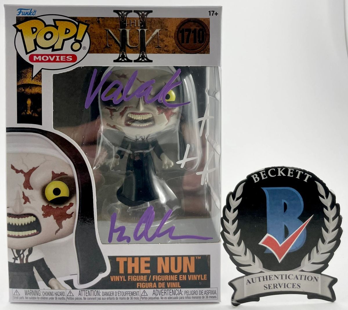 Bonnie Aarons Signed The Nun II Funko POP! B Autograph Valak BAS COA