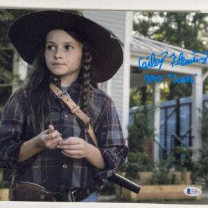 Cailey Fleming Signed The Walking Dead Judith Grimes 11x14 Photo C BAS COA