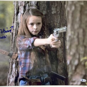 Cailey Fleming Signed The Walking Dead Judith Grimes 16x20 Photo C BAS COA