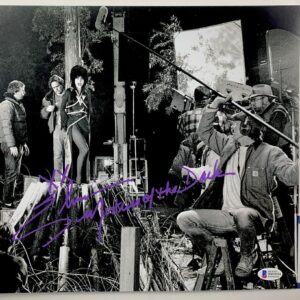 Cassandra Peterson Signed Elvira Mistress Of The Dark B&W 11x14 Photo BAS COA