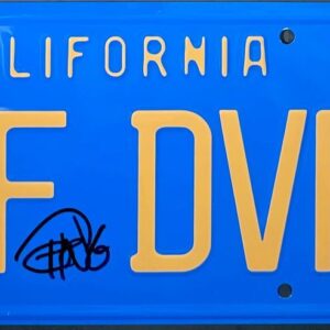 Cheech And Chong Dual Signed Up In Smoke MUF DVR License Plate Auto JSA COA