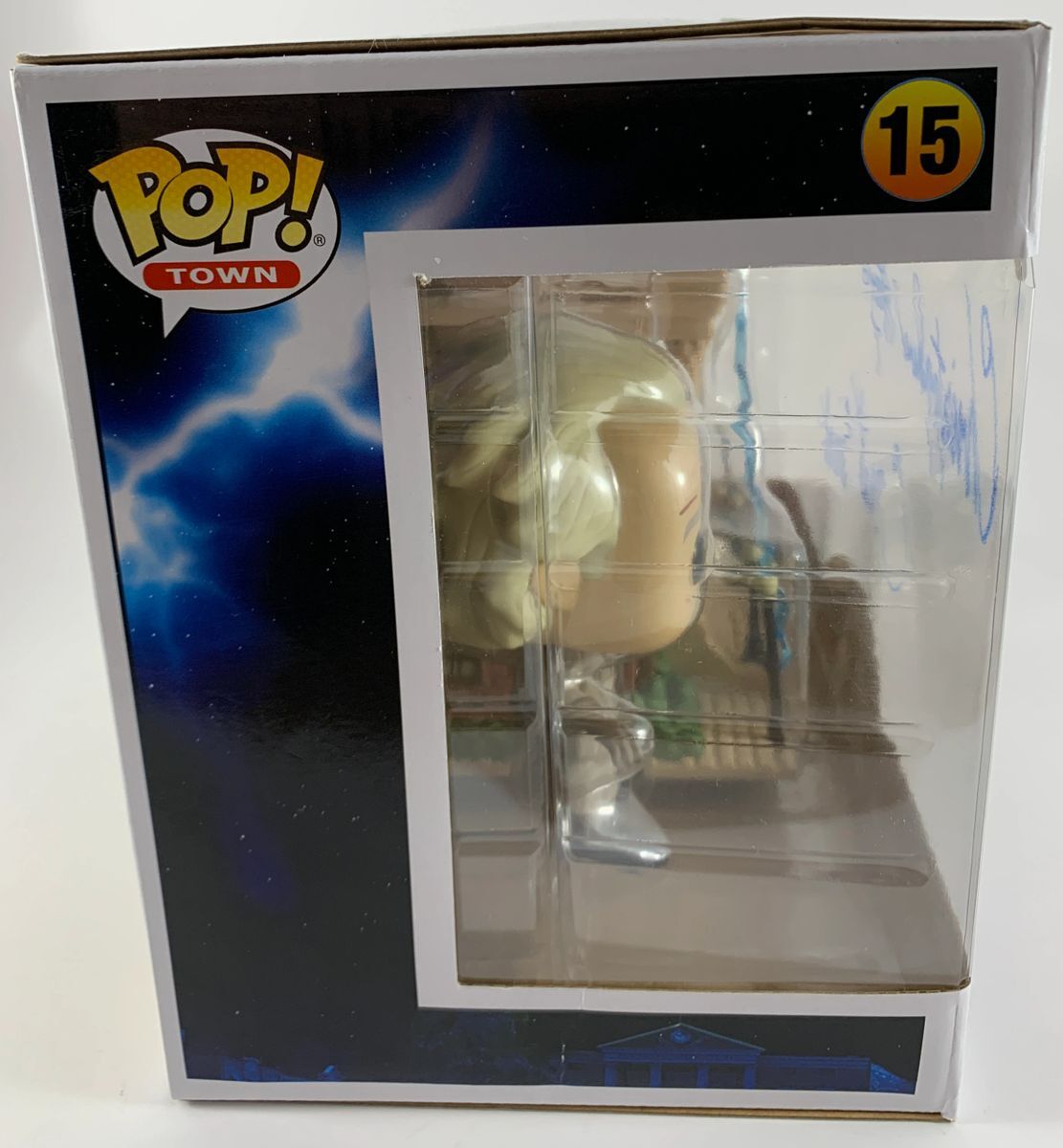 Christopher Lloyd Signed Back To The Future Doc Clock Tower Funko POP BAS COA - Image 3