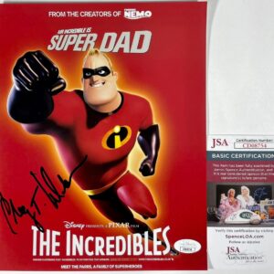 Craig T. Nelson Signed Disney PIXAR The Incredibles 8x10 Movie Poster B JSA COA