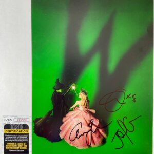 Cynthia Erivo Ariana Grande Jon M Chu Signed Wicked 11x17 Movie Poster JSA COA