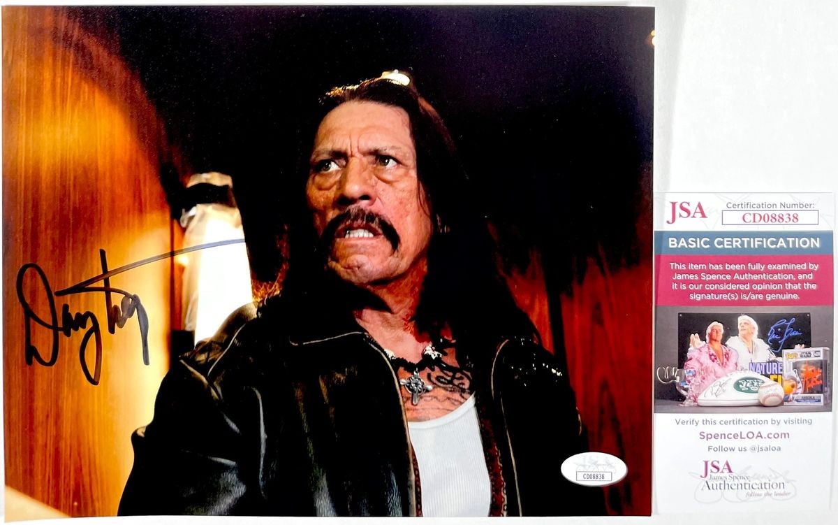 Danny Trejo Signed Machete 8x10 Photo D Authentic Autograph JSA COA
