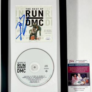 Darryl McDaniels Signed Best Of Run-DMC CD Booklet Framed Display JSA COA