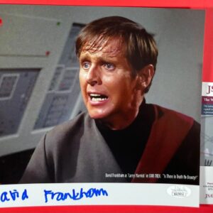 David Frankham Signed Star Trek Larry Marvick 8x10 Photo B Autograph JSA COA