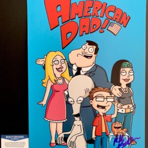 Dee Bradley Baker Signed American Dad 11x17 Poster Autograph Klaus BAS COA