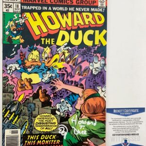 Ed Gale Signed Howard The Duck Comic Book #18 (1977) Autograph Beckett BAS COA
