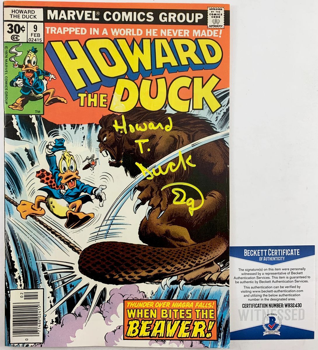 Ed Gale Signed Howard The Duck Comic Book #9 (1976) Autograph Beckett BAS COA