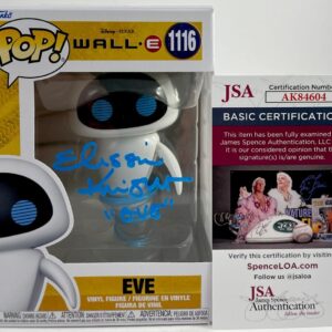 Elissa Knight Signed Disney PIXAR WALL-E Eve Funko POP! Vinyl Autograph JSA COA