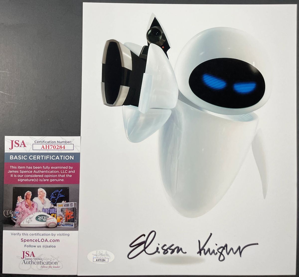 Elissa Knight Signed Disney Pixar WALL-E 8x10 Photo A Autograph Eve JSA COA