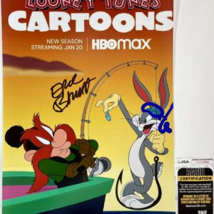 Eric Bauza Signed Looney Tunes Cartoons 11x17 Poster A Authentic Autograph JS...