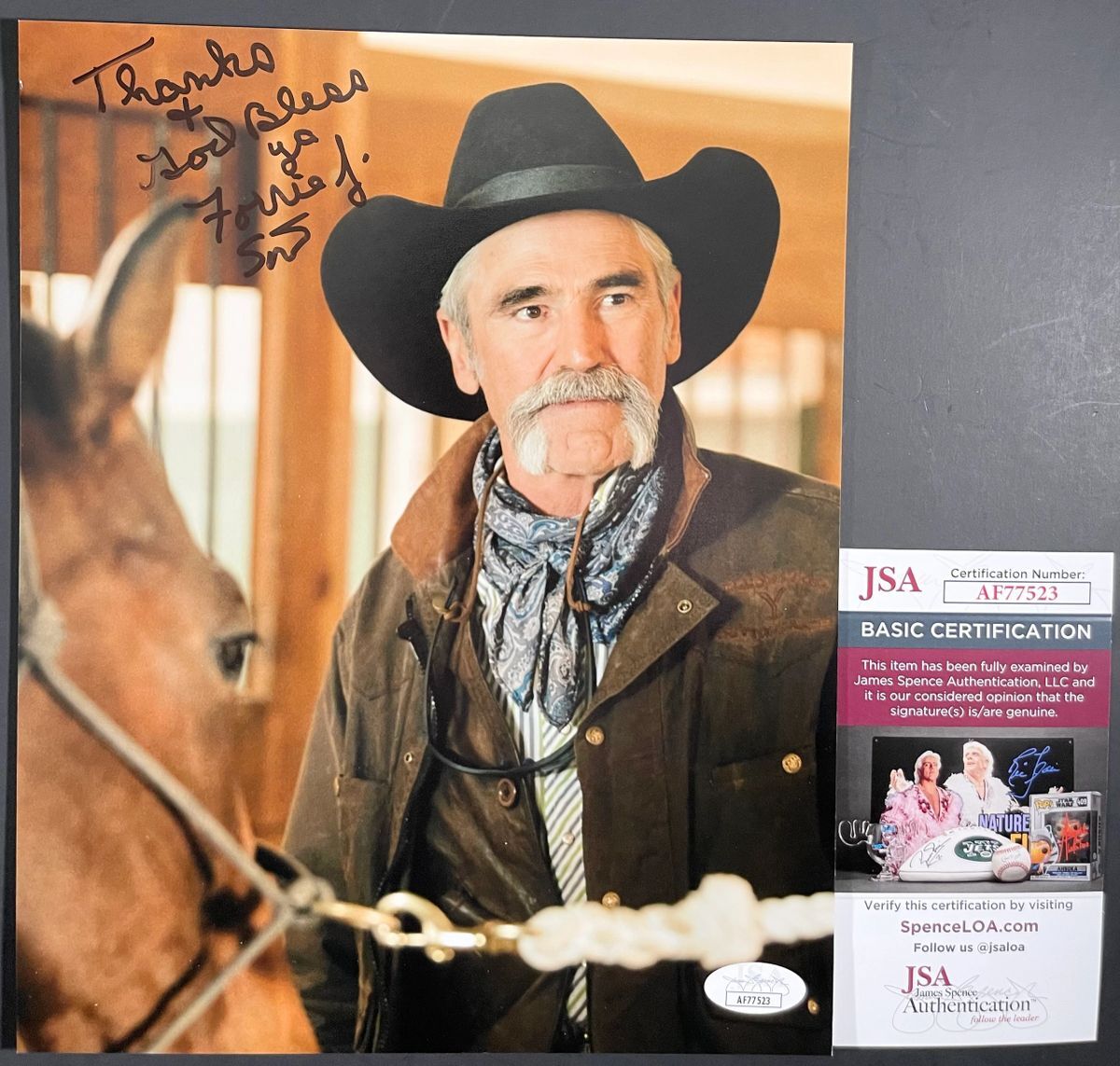 Forrie J. Smith Signed Yellowstone 8x10 Photo B Autograph Lloyd JSA COA