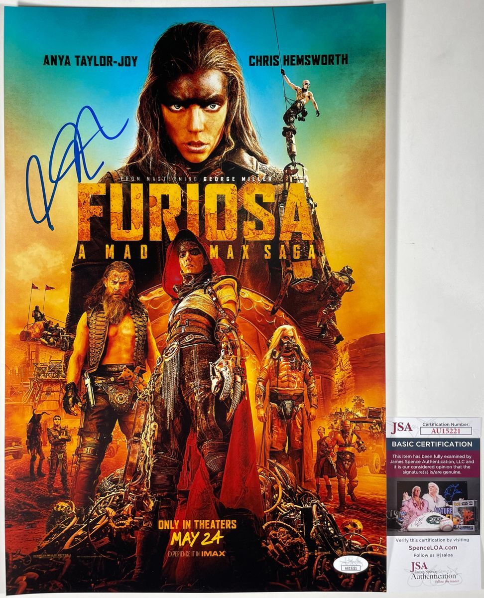 George Miller Signed Furiosa: A Mad Max Saga 11x17 Poster Autograph JSA COA