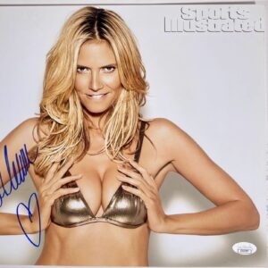 Heidi Klum Signed 11x14 Photo C Authentic Autograph Sexy Supermodel JSA COA