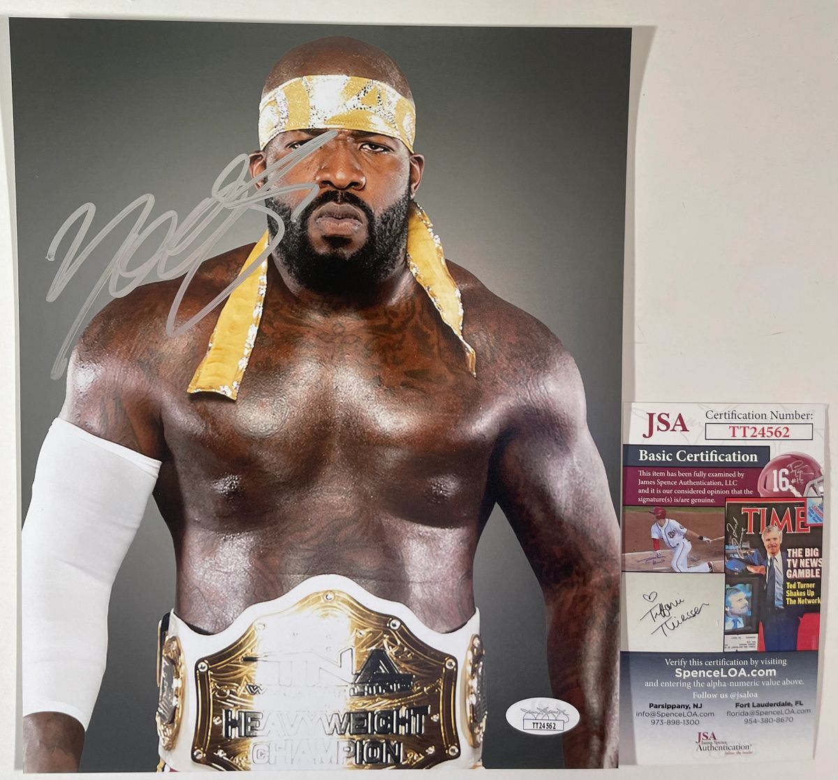 IMPACT Wrestling Moose Signed 8x10 Photo B Quinn Ojinnaka Autograph TNA JSA COA