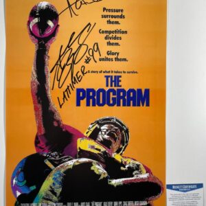 James Caan & Andrew Bryniarski Signed The Program 11x17 Poster Autograph BAS COA