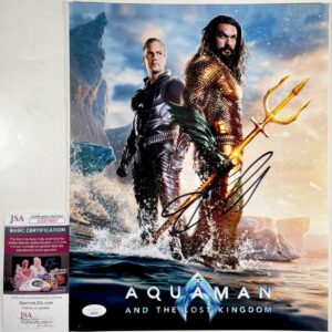 Jason Momoa Signed Aquaman The Lost Kingdom 11x14 Photo B Autograph JSA COA