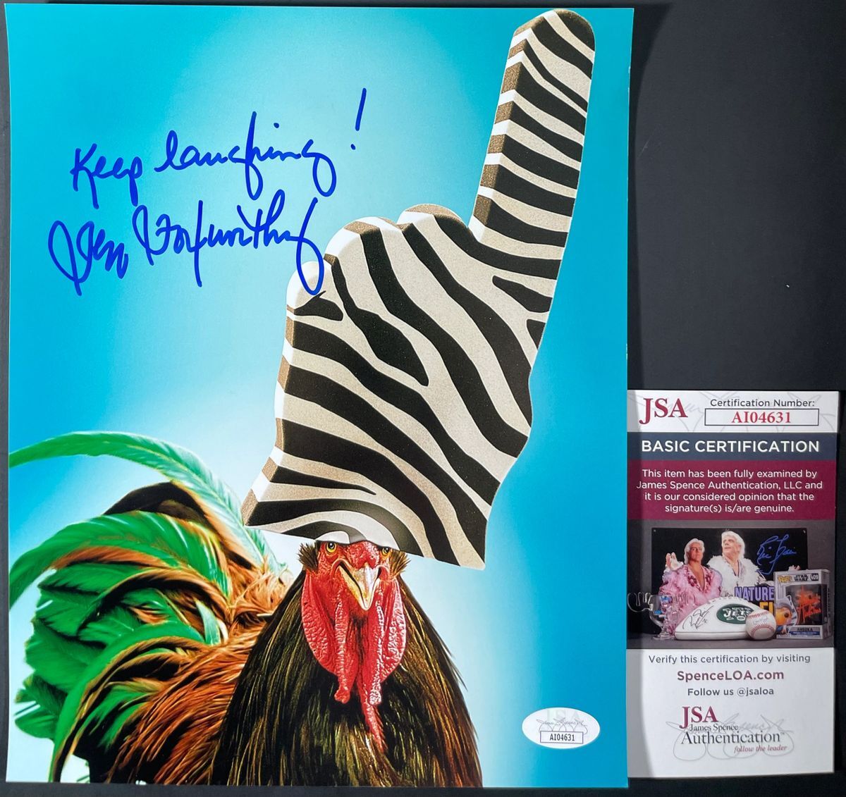 Jeff Foxworthy Signed Racing Stripes Reggie 8x10 Photo Autograph JSA COA