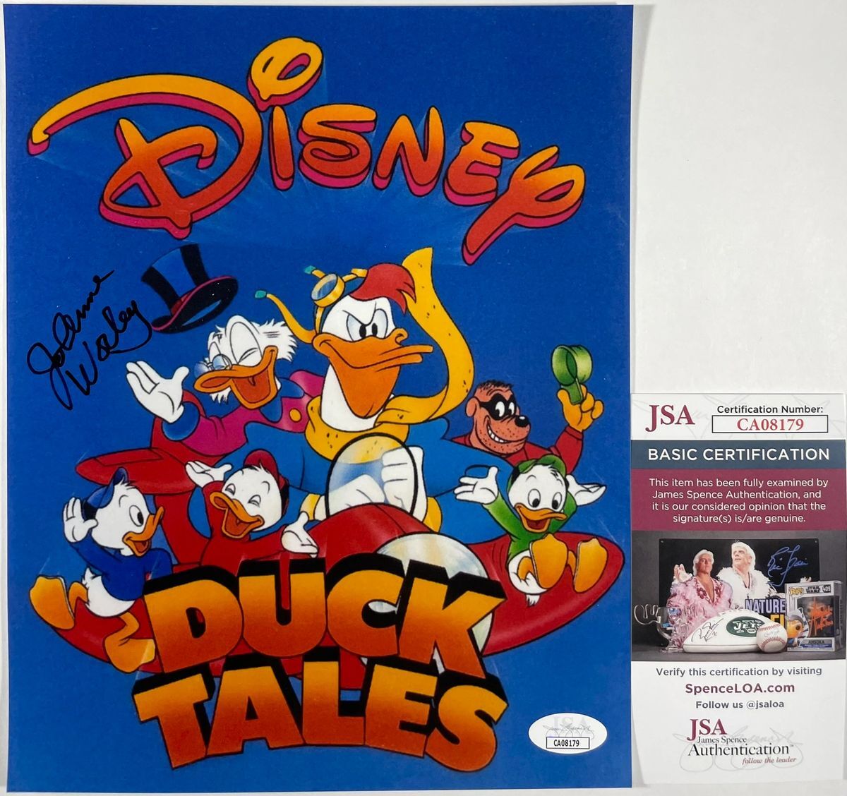 Jo Anne Worley Signed DuckTales 8x10 Mini Poster Photo Autograph JSA COA