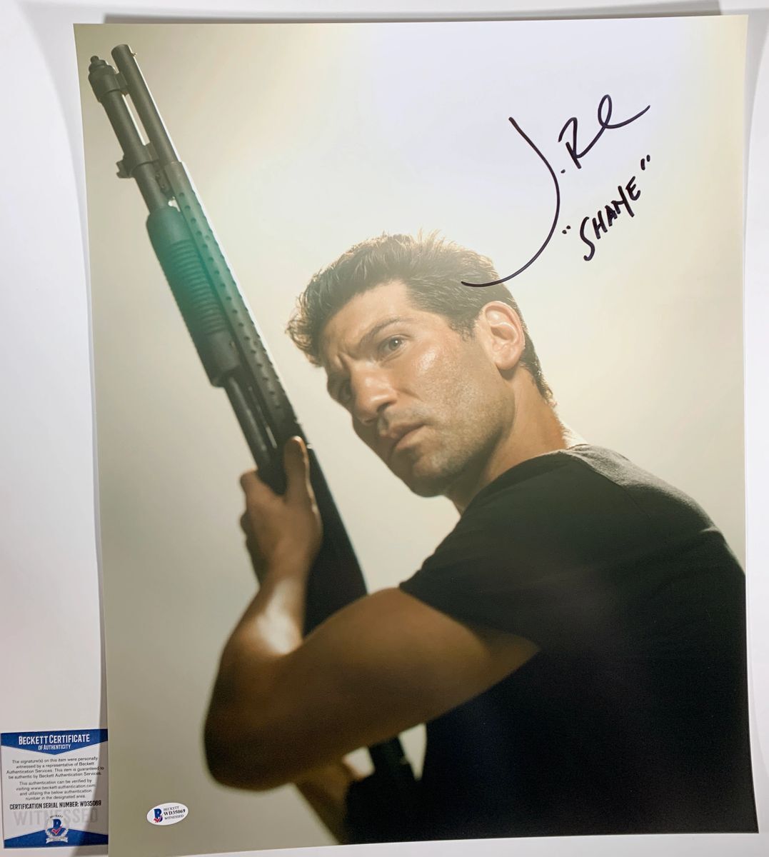 Jon Bernthal Signed The Walking Dead Shane 16x20 Photo Autograph TWD BAS COA