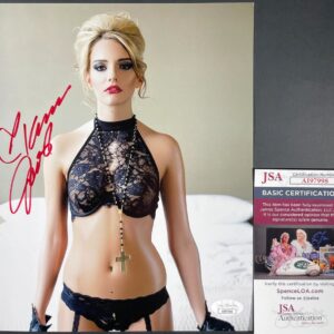 Kenna James Signed 8x10 Photo Q Autograph Sexy Model Adult Film Star JSA COA