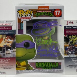 Kevin Eastman & Barry Gordon Signed TMNT Donatello Funko POP! Autograph JSA COA