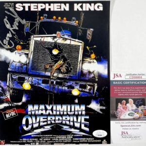 Leon Rippy Signed Maximum Overdrive 8x10 Mini Poster B Autograph JSA COA