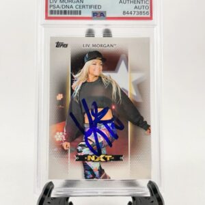 Liv Morgan Signed 2017 Topps WWE Women's Division Card PSA DNA Slabbed