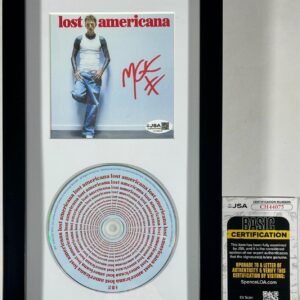 MGK Machine Gun Kelly Signed Lost Americana CD Booklet Framed Display JSA COA