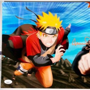 Maile Flanagan Signed Naruto Shippuden Metallic 11x14 Photo Autograph JSA COA