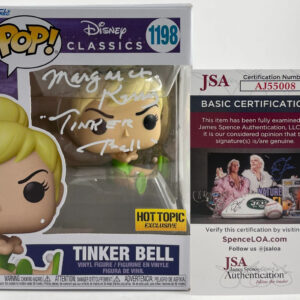Margaret Kerry Signed Disney Peter Pan Tinker Bell Funko POP! #1198 B JSA COA