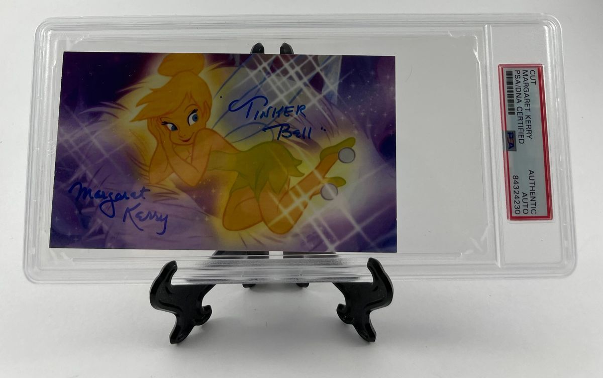 Margaret Kerry Signed Tinker Bell Glossy Card Autograph PSA/DNA Encapsulated