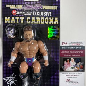 Matt Cardona Signed Major Wrestling Figure Podcast Ringside Exclusive JSA COA