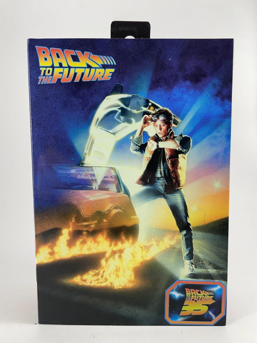 Michael J. Fox Signed Back To The Future Marty McFly NECA Figure BTTF BAS COA - Image 3