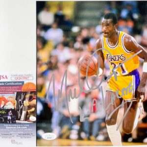 NBA Michael Cooper Signed Los Angeles Lakers 8x10 Photo E Autograph JSA COA