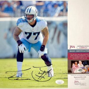NFL Tennessee Titans Taylor Lewan Signed 8x10 Photo Authentic Autograph JSA COA