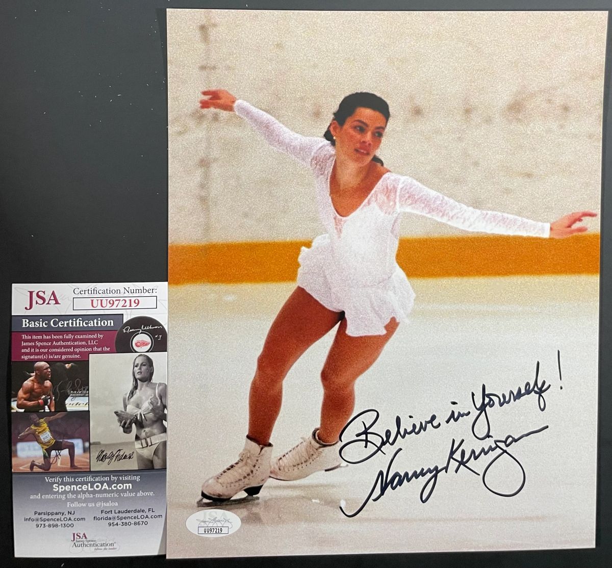 Nancy Kerrigan Signed 8x10 Photo B US Olympic Figure Skater Autograph JSA COA