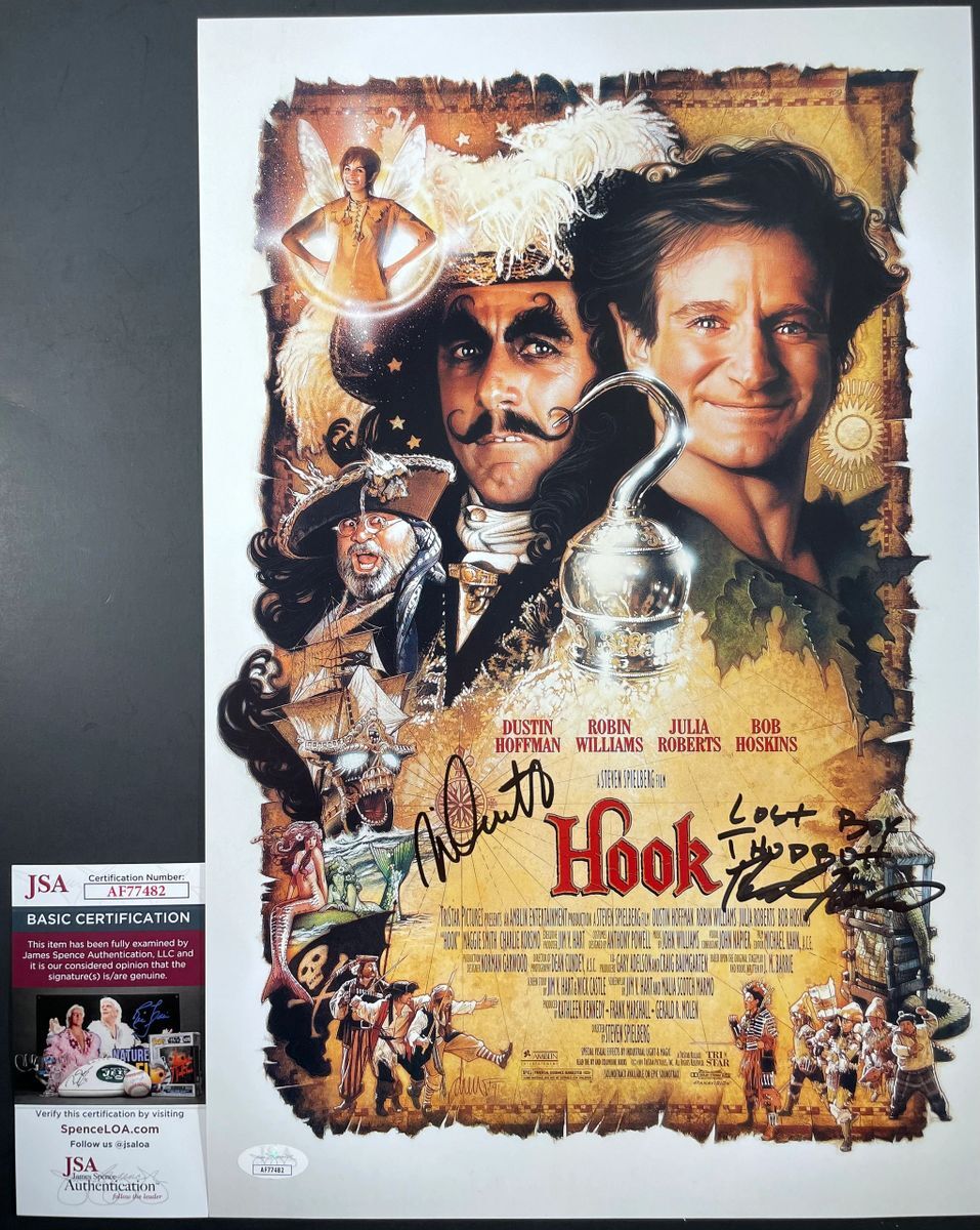 Nick Castle & Raushan Hammond Signed Hook 11x17 Movie Poster B Autograph JSA COA