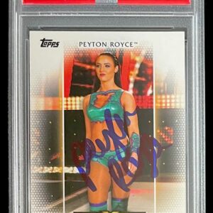 Peyton Royce Signed 2017 Topps WWE Women's Division Card #R-10 PSA DNA Slabbed