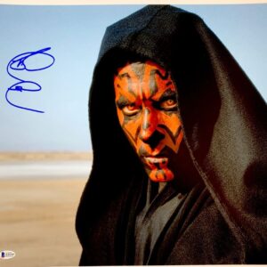 Ray Park Signed Star Wars Episode 1 Darth Maul 16x20 Photo C Autograph BAS COA