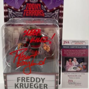 Robert Englund Signed Freddy Krueger NECA Toony Terror Figure JSA COA